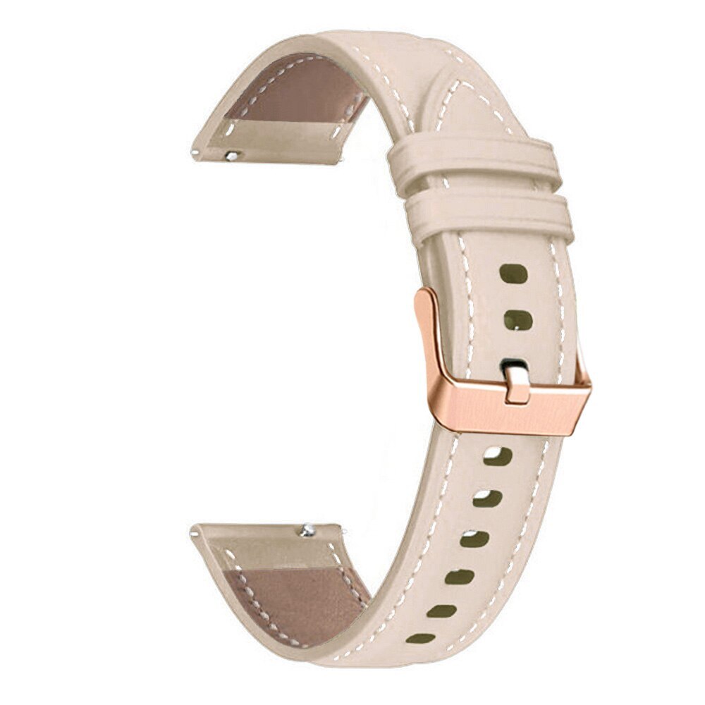 20mm Leather Strap For Samsung Galaxy Watch 7 6 4 44 40mm 5 Pro 45mm Active Band