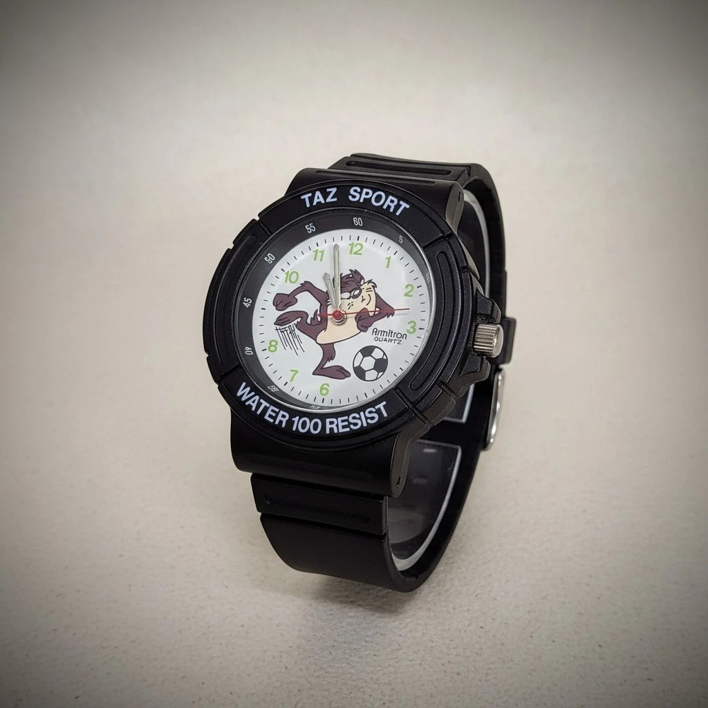 🔥🔥🔥 NOS, ARMITRON LOONEY TUNES COLLECTION (TAZY SPORT), ALL AGES QZ WATCH,NEW
