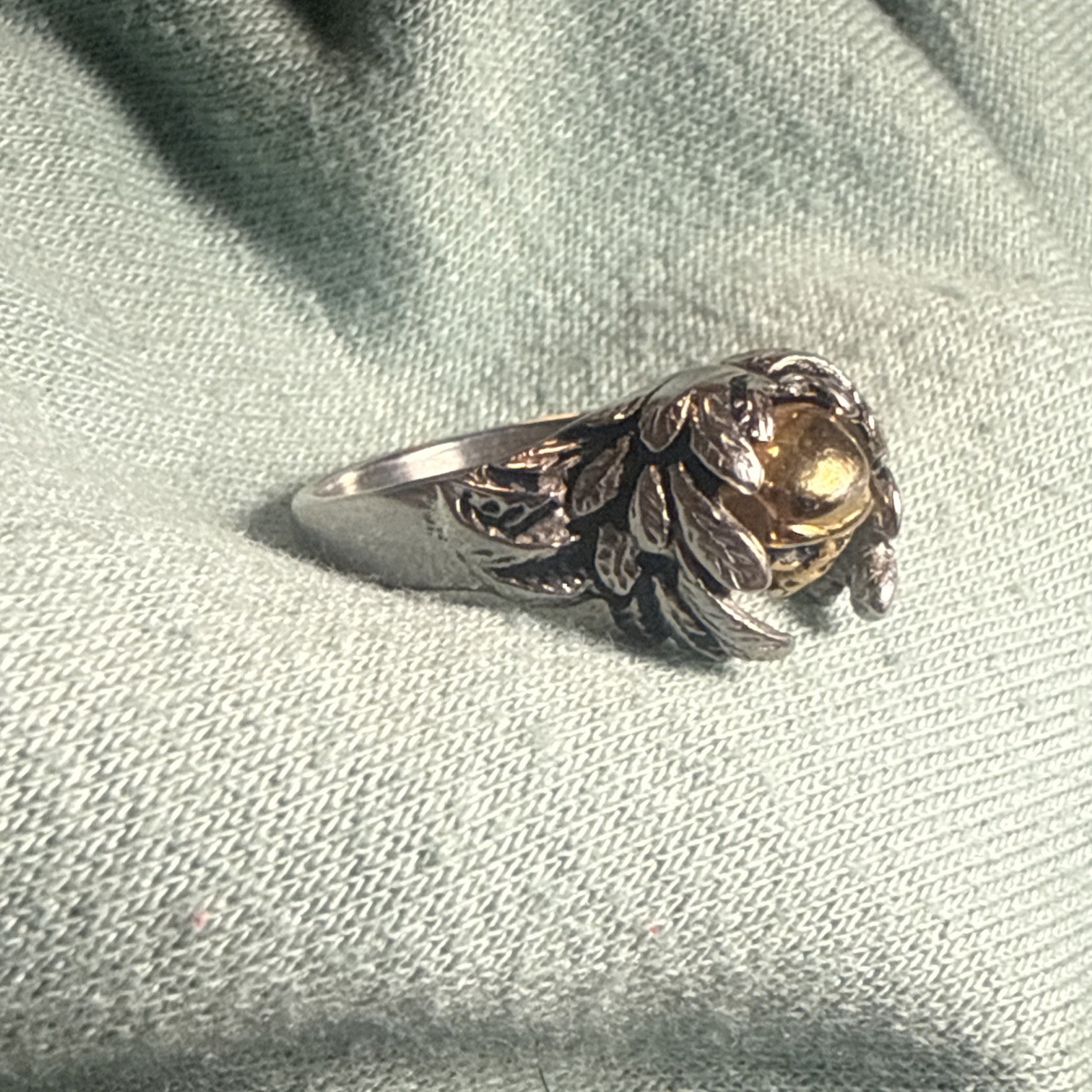 Solid INOX 316L Surgical Steel Eagle Claw Skull Biker Statement Ring