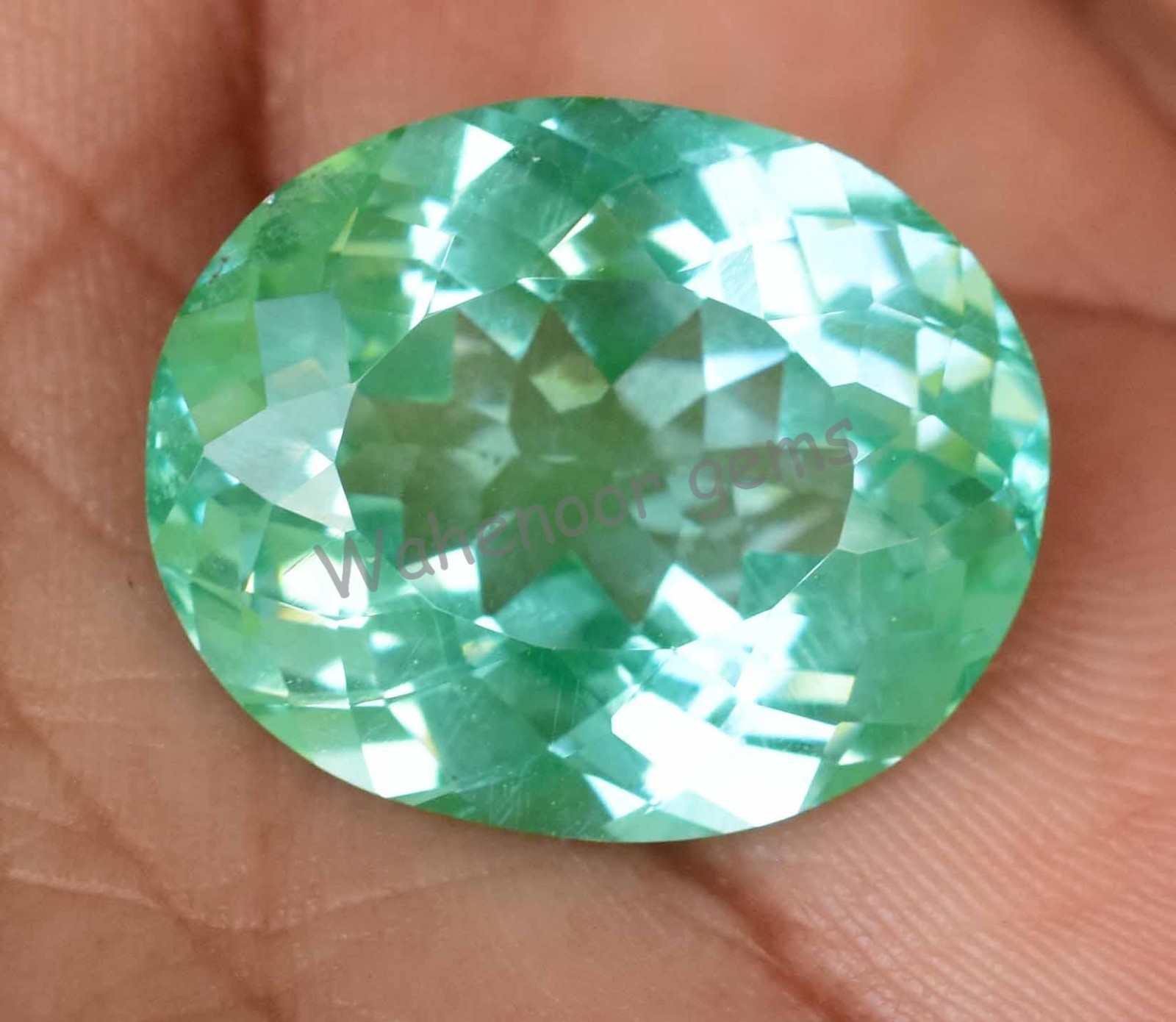 22.65 Ct Natural Paraiba Tourmaline Oval Blue Green Neon Copper Certified Gems