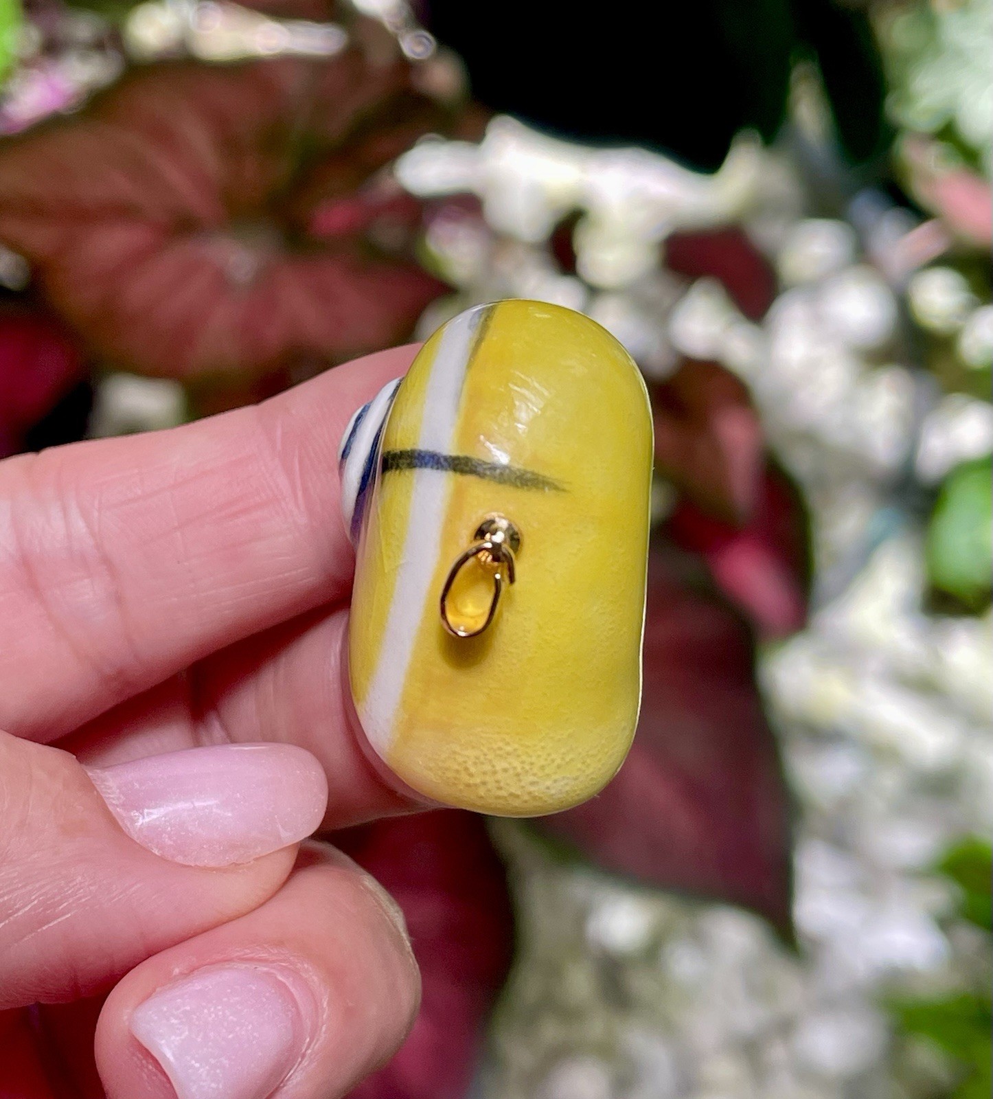 Handmade Ceramic Pendant Jewelry. Unique piece. White heart