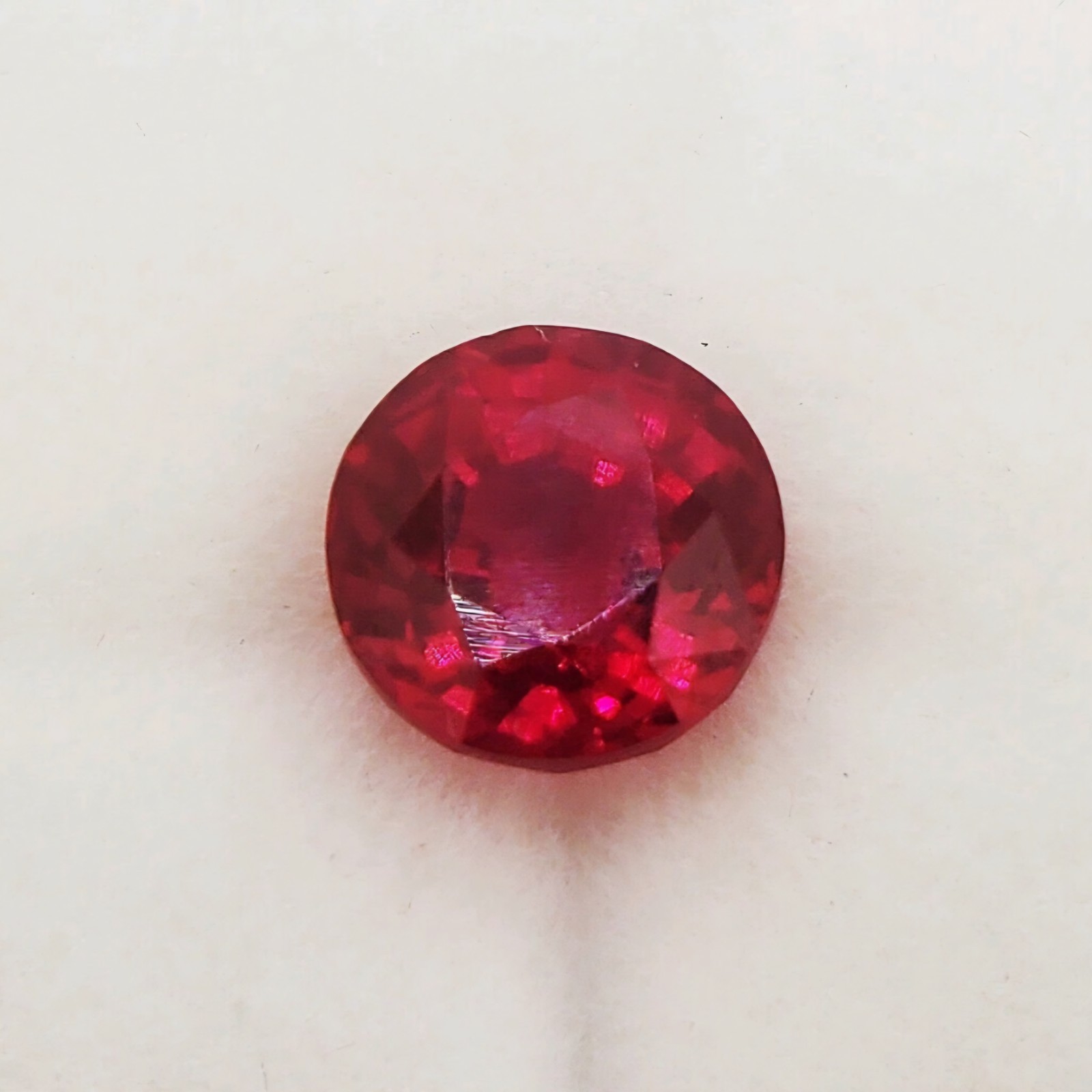 2.70 Ct VVS1 w GTL Certificate Natural Mozambique Red Ruby Round