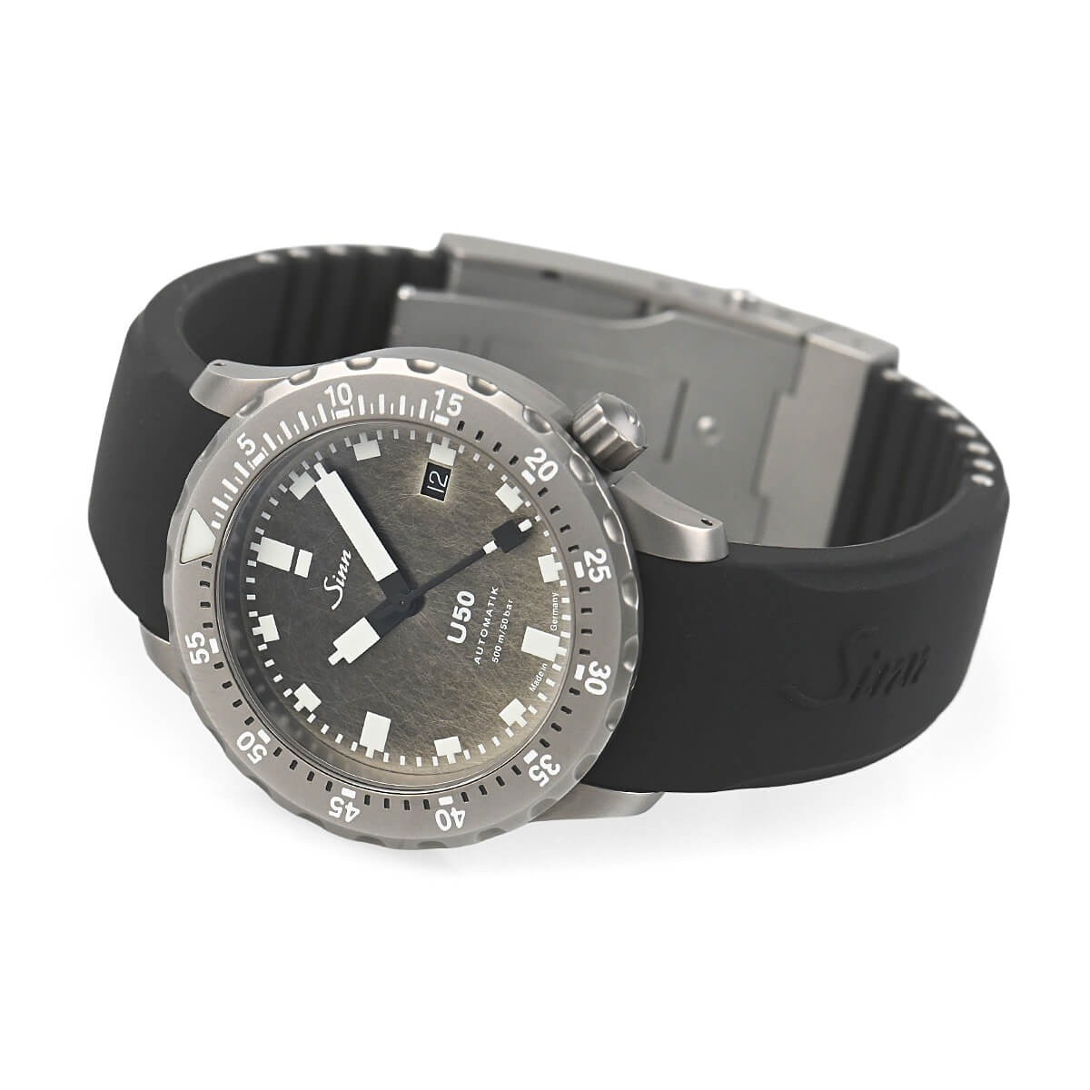 Sinn U50.DS Automatic Watch 41mm Gray Dial Diver Date Limited 1000pcs