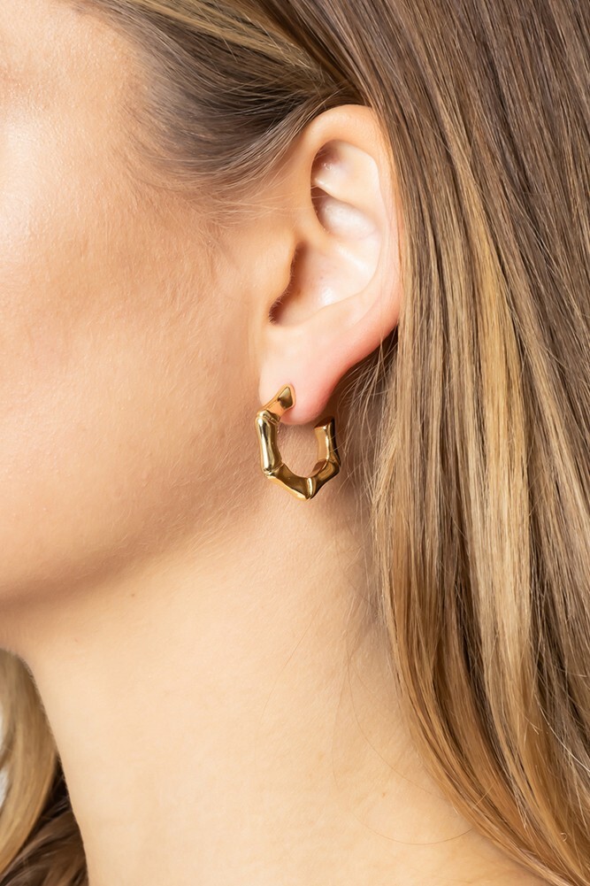 Do Everything in Love 14K Gold/White Gold Dipped Post Earrings KOREA 6cm