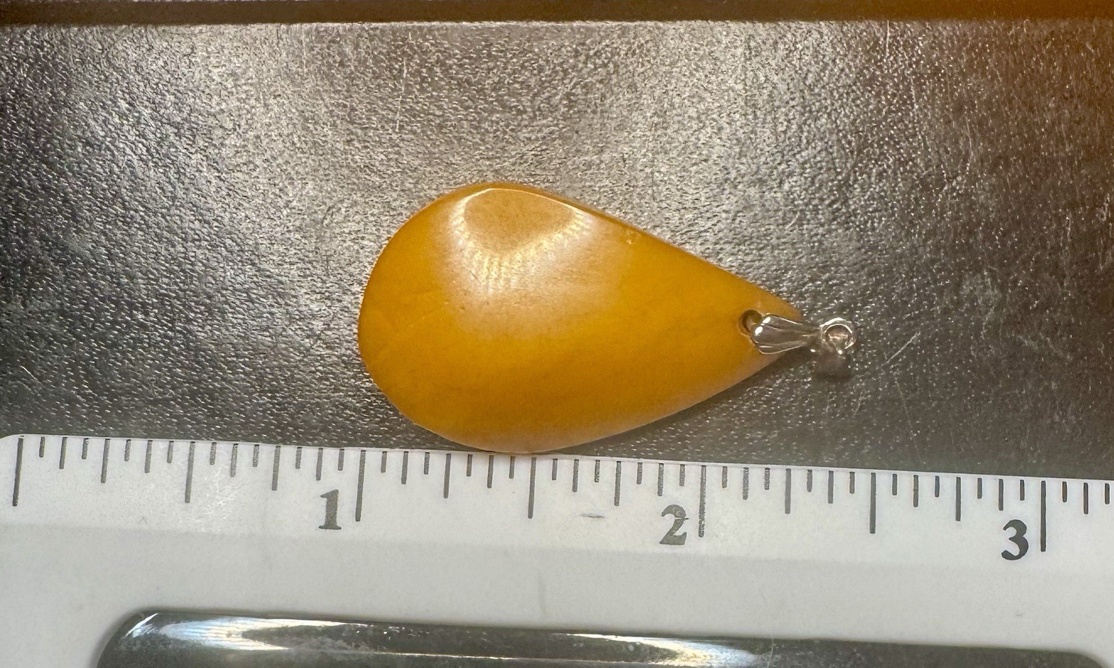 Butterscotch Amber Pendant .925 Sterling Silver 3.2 Grams SEE PICS !!😳