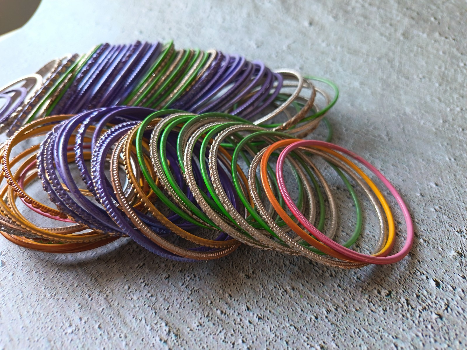 Job Lot of Traditional Indian Wedding Bridal Bangles Approx 80 No. 55-58mm WB-C