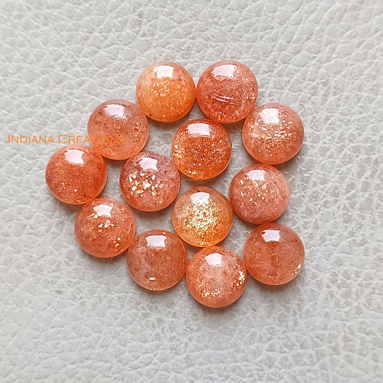 Natural Sunstone Round Cabochon 5mm To 15mm Loose Gemstone