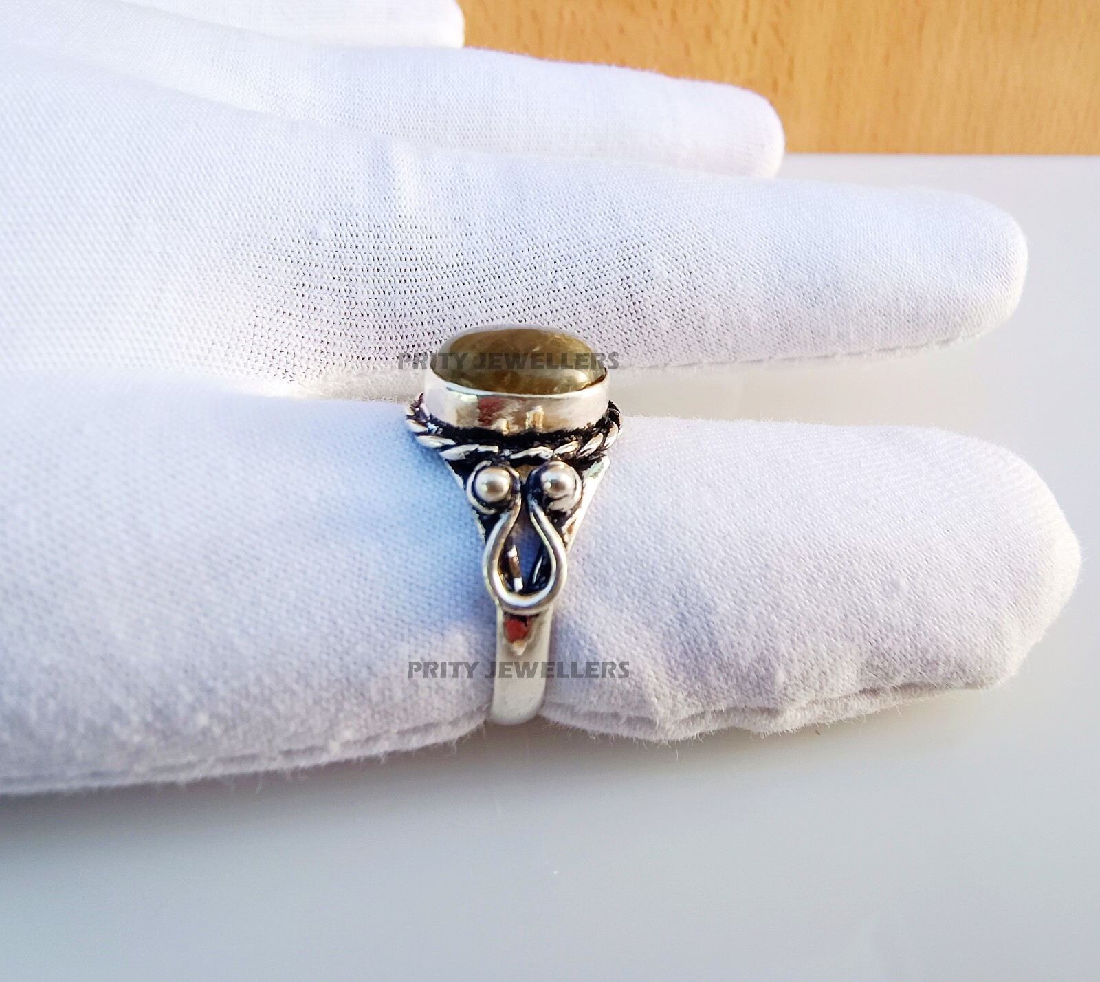Natural Labradorite Silver Plated Ring, Antique Handmade Ring All Size Available