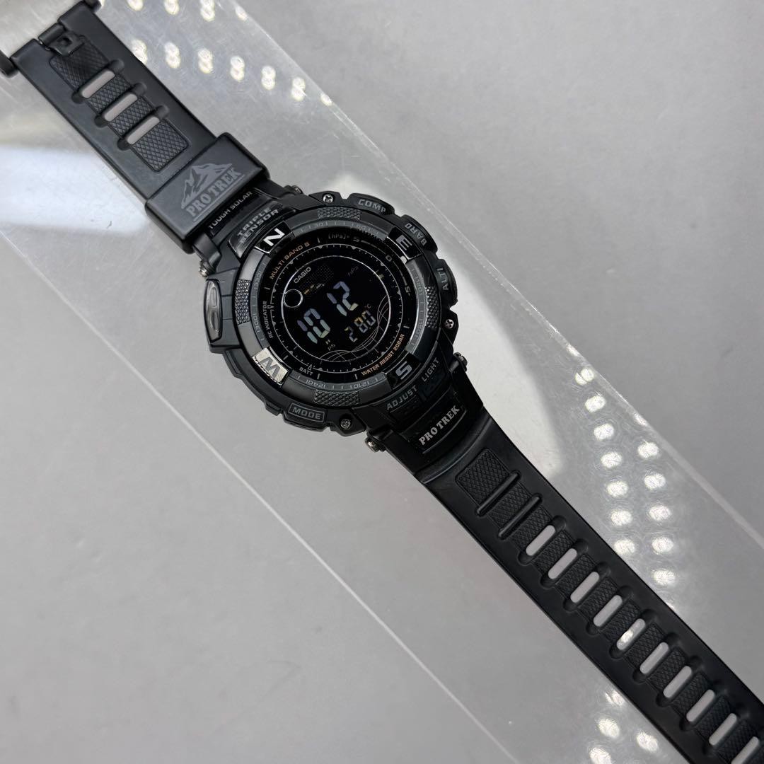 PROTREK PRW 1500YJ Radio Solar Black Inverted LCD
