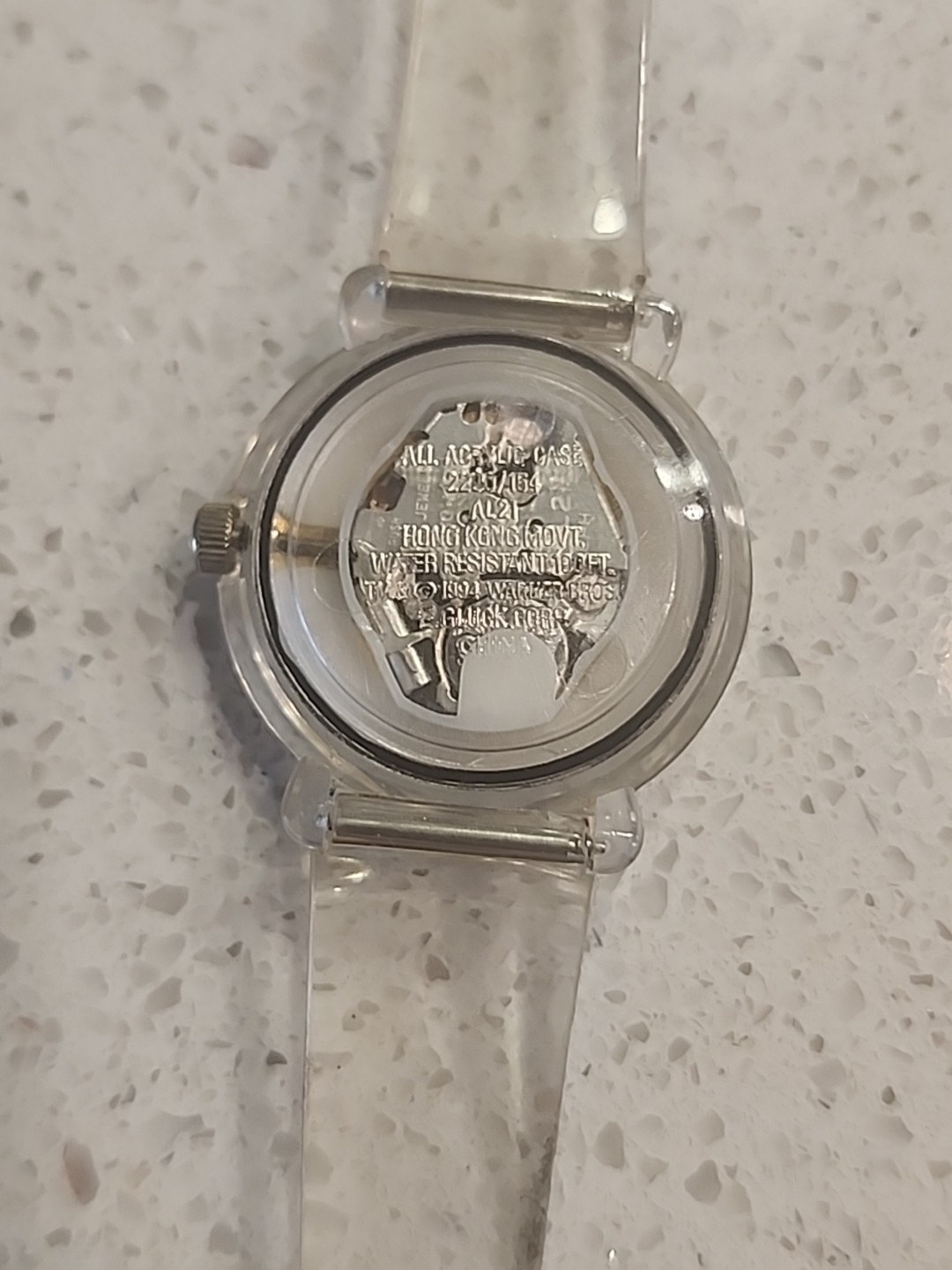 Vintage Armitron Women’s Watch 2200/154 Clear Band Tweety Looney Tunes