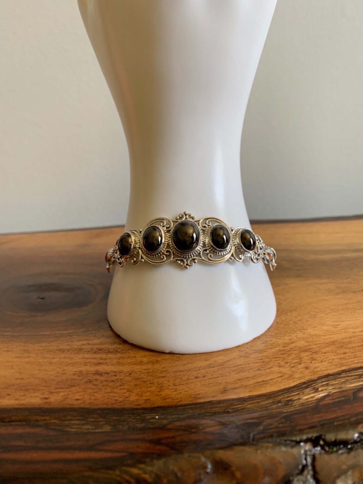 Elite Shungite Bracelet in Sterling Silver – 8.0 ctw. (7.25-8.25 in.)