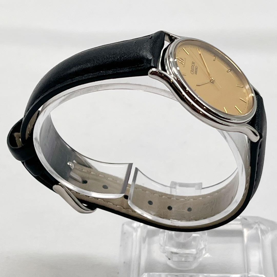 Seiko Credor 8J81-6A30 Men’s Quartz Watch Black Japan 075913
