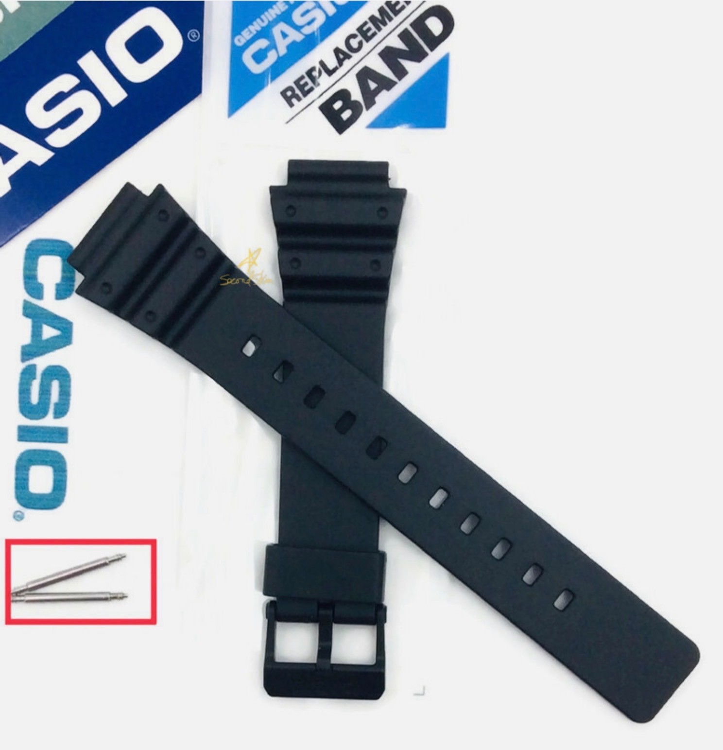 Genuine Casio Band Strap for Diver Watch MRW-200 MRW-200H MWC-100 + Pins