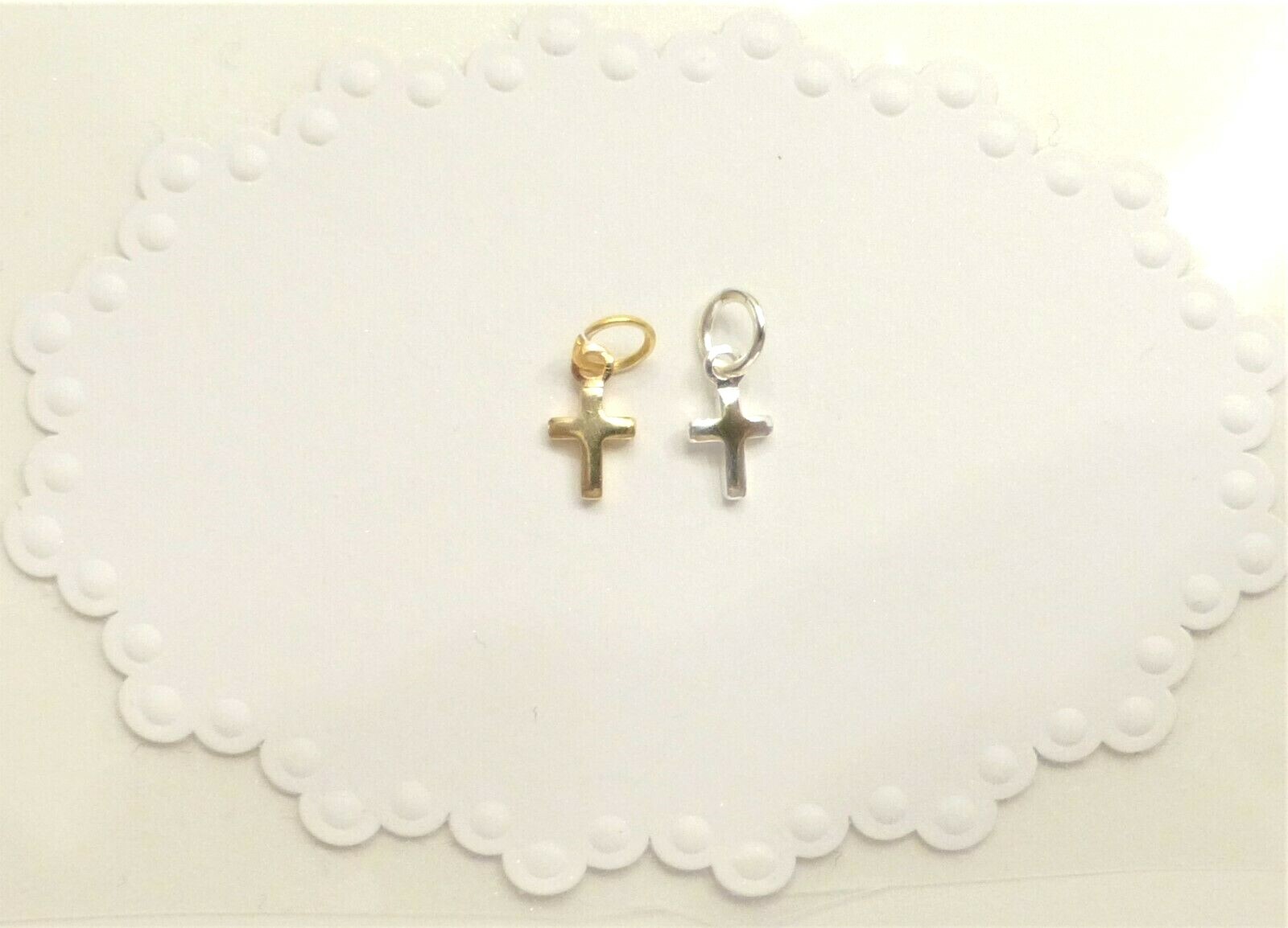 Small Tiny Cross Pendant Charm Minimalist Please Choose Color.
