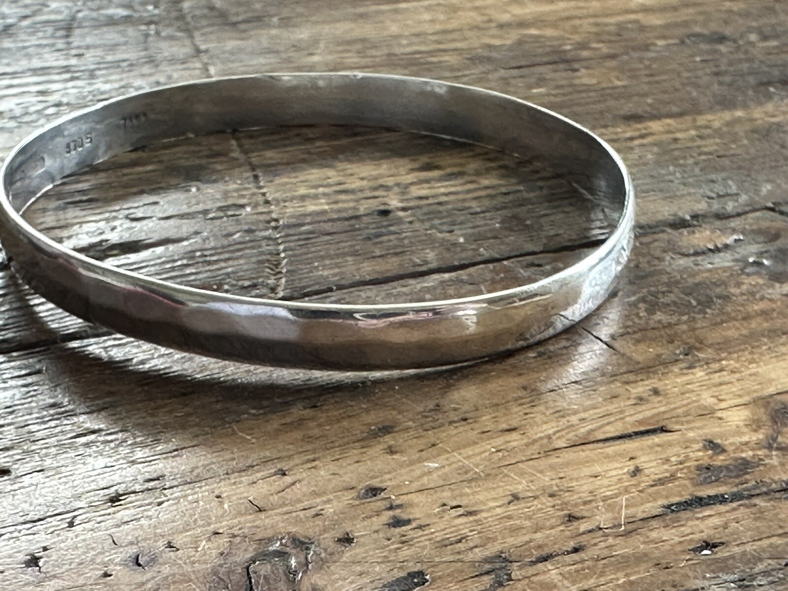 A. Lautz Tana 830s silver Handmade Modernist Bracelet Norway vtg signed 1831