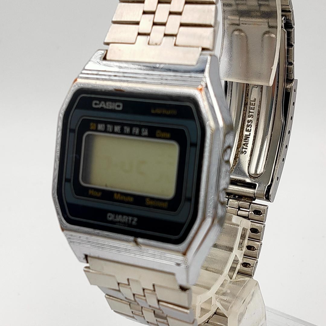 Casio B817 Digital Lithium Quartz Men Wristwatch Stainless Dead battery | Japan