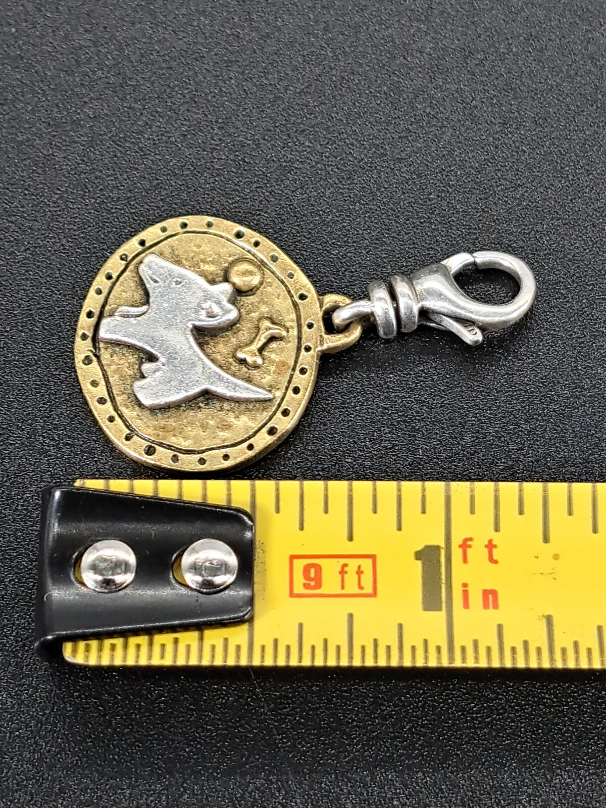 Silpada Sterling Silver & Brass Puppy Clip-On “My Best Friend” Charm C2542 (J58)