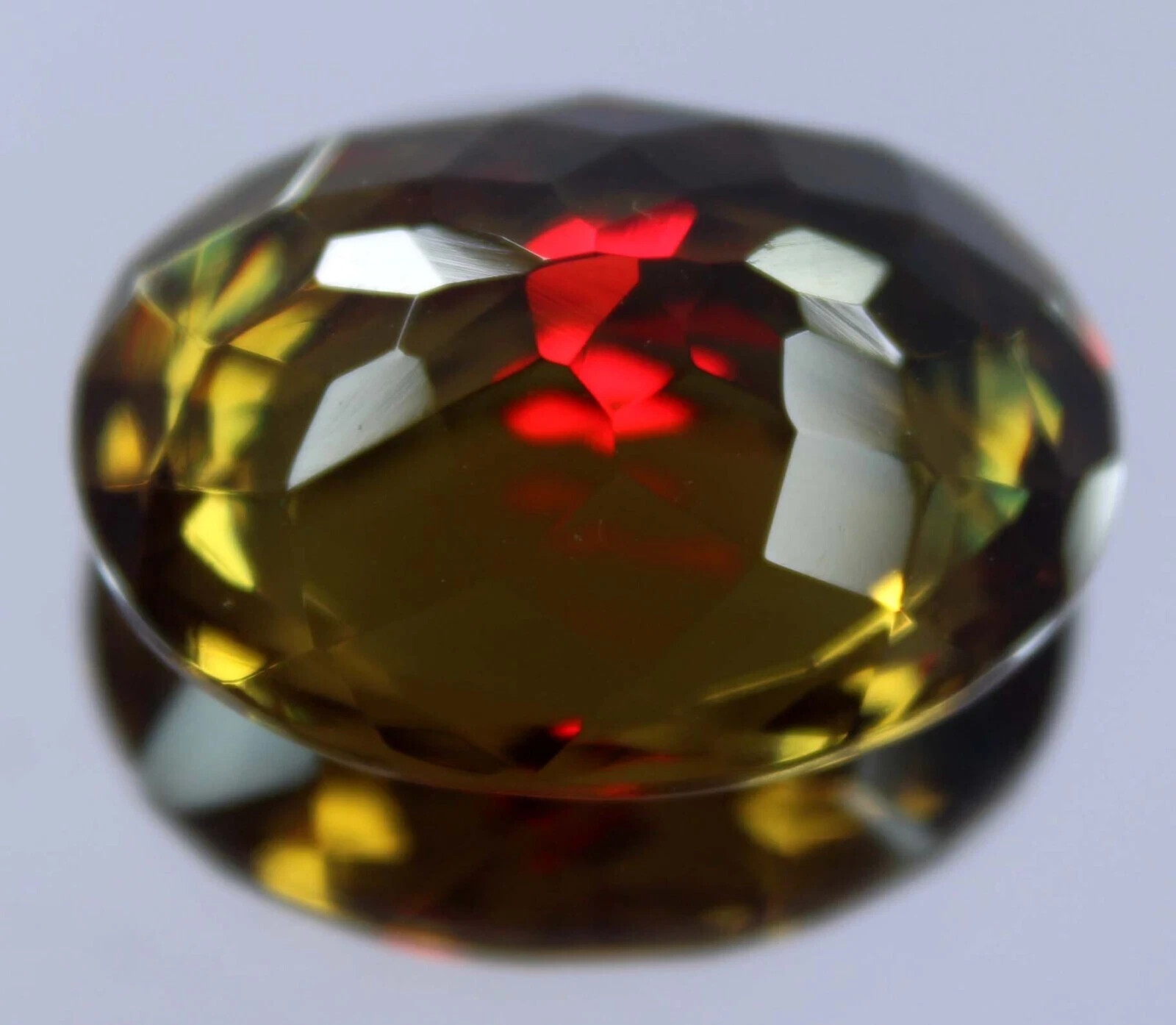 Alexandrite Oval Cut 38-40 Ct Natural Color Changing Certified Loose Gemstone