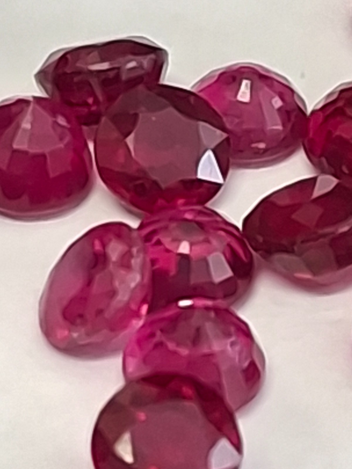 Treated Ruby… round 4 mm-4.5 mm (approx.) 0.5 carat each+