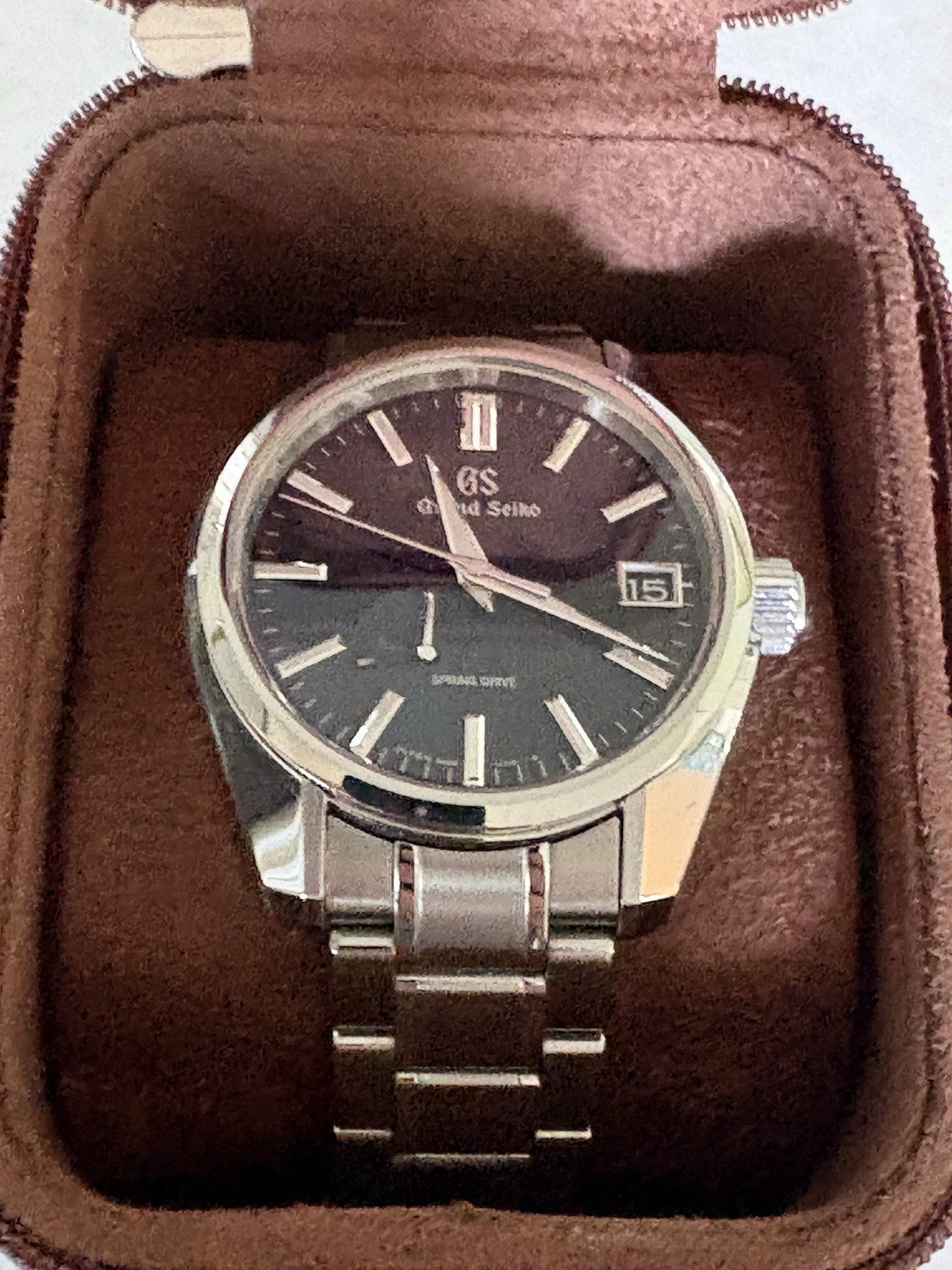Grand Seiko Heritage Men’s Automatic Spring Drive Watch SBGA375 Blue Dial