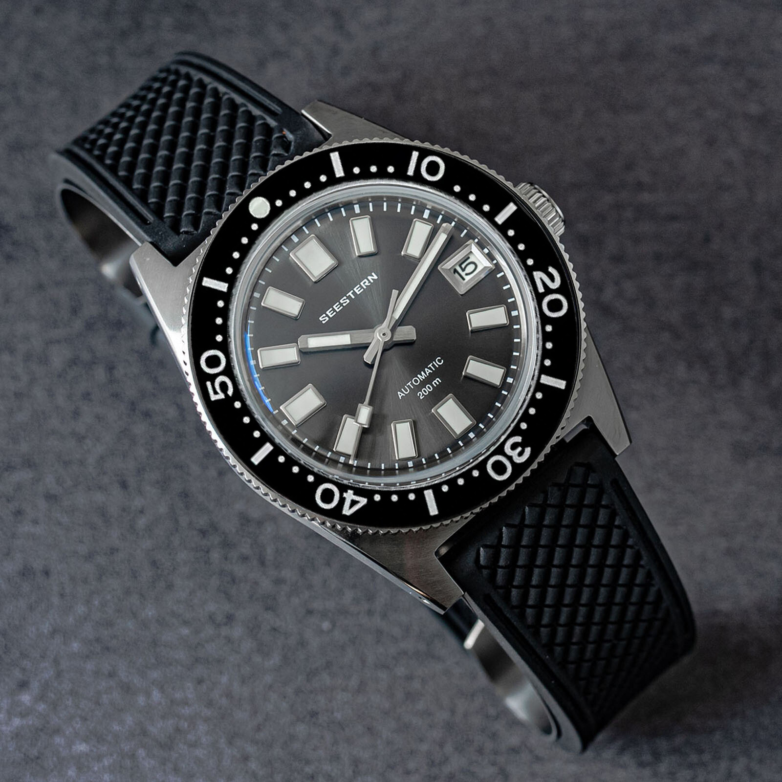 Seestern V3 62MAS 20ATM Genuine Ceramic Bezel 200m DIVER’S Watch SE2021-D62S-SK