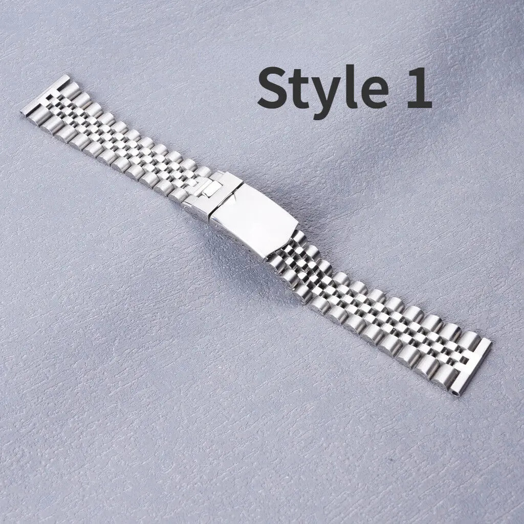 For Rolex Tudor 20mm 22mm Straight End Steel Jubilee Oyster Watch Band Bracelet