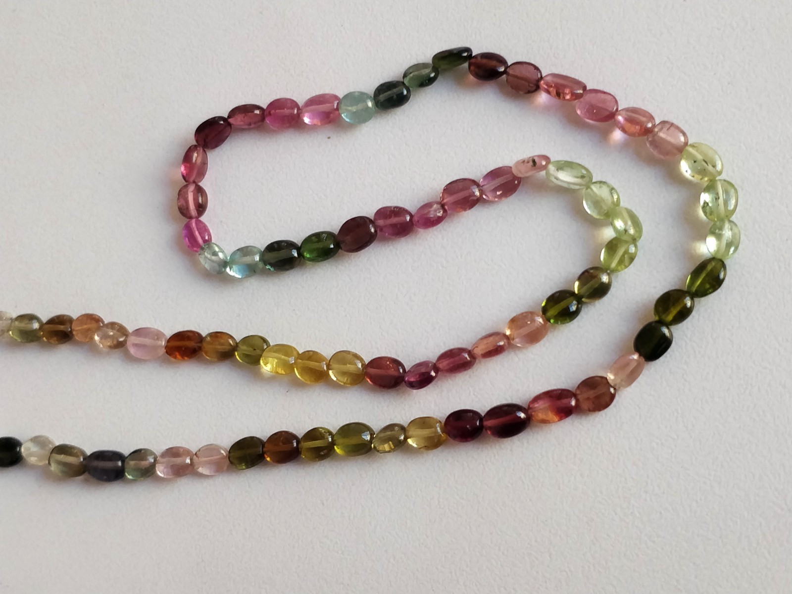 Natural Multi Tourmaline Nugget Beads Tumble stones 5 – 6 mm stones 14″ strand