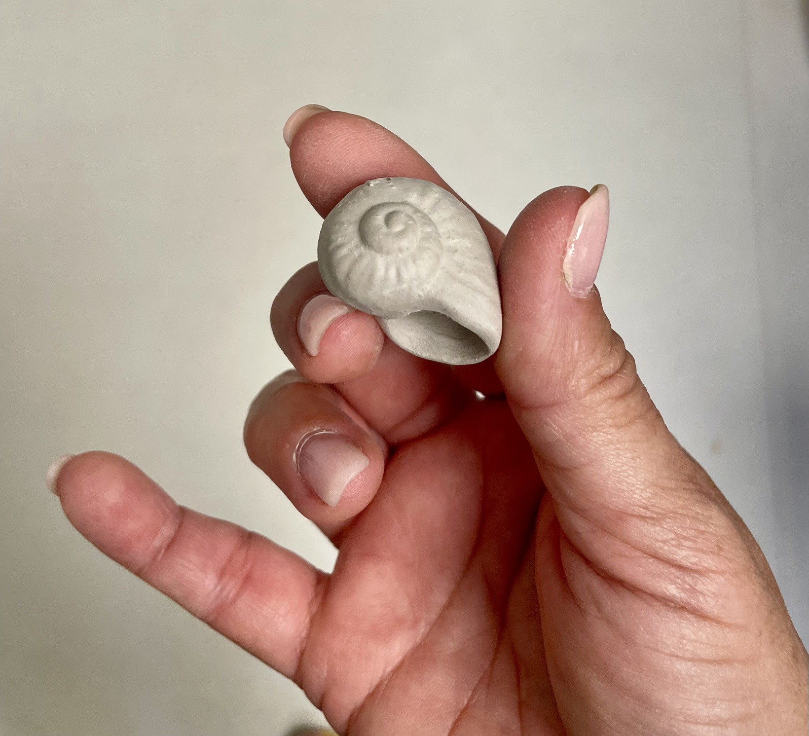 Handmade Ceramic Pendant Jewelry. Unique piece. Orange speckles
