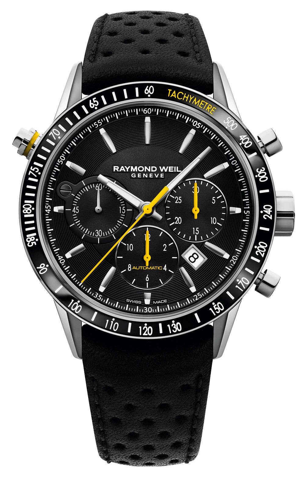 Raymond Weil Freelancer Automatic Chronograph Leather Mens Watch 7740-SC1-20021