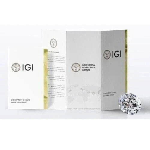12 Carat Diamond 14k White Gold Lab Grown IGI E F VVS Radiant Cut Certified Ring