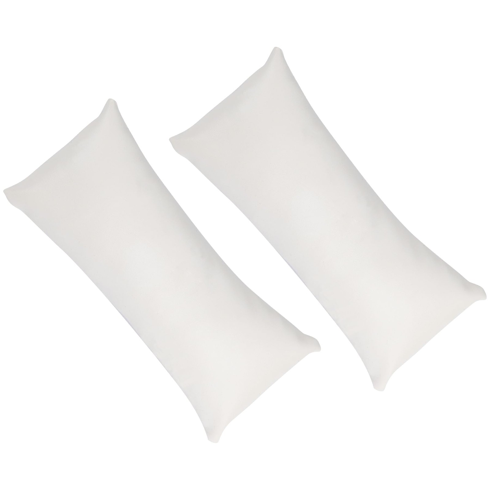 , 2 Pack White Long Watch Display Pillow PU Leather Bracelet Bangle Cushions …