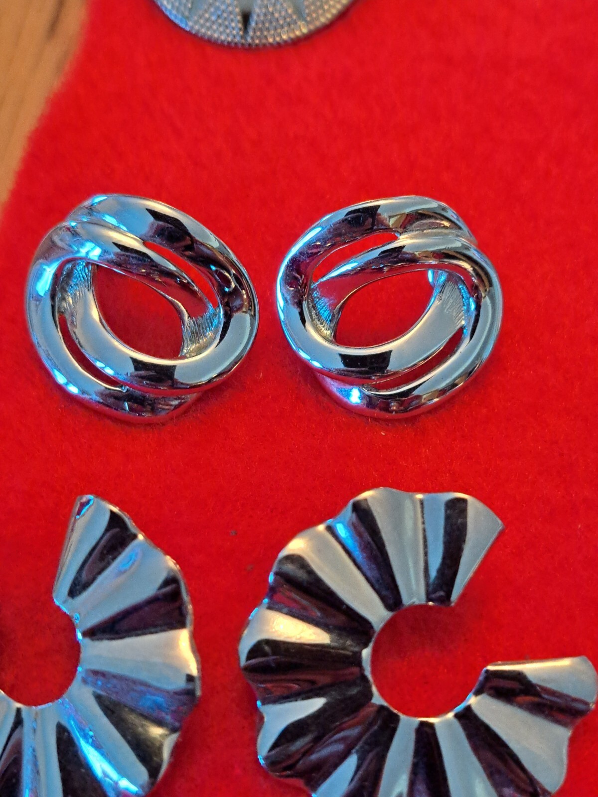 Earrings Vintage Silver Tone Costume Design Several Styles a Lot of 15 Pair