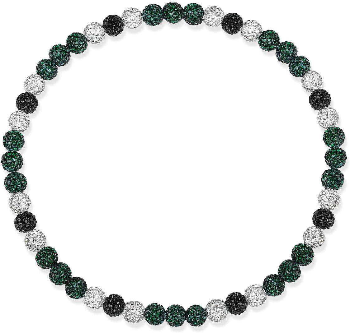 Baseball Necklace Beaded Chains for Men, Bling Ice 16In/18In/20In Baseball Gi…