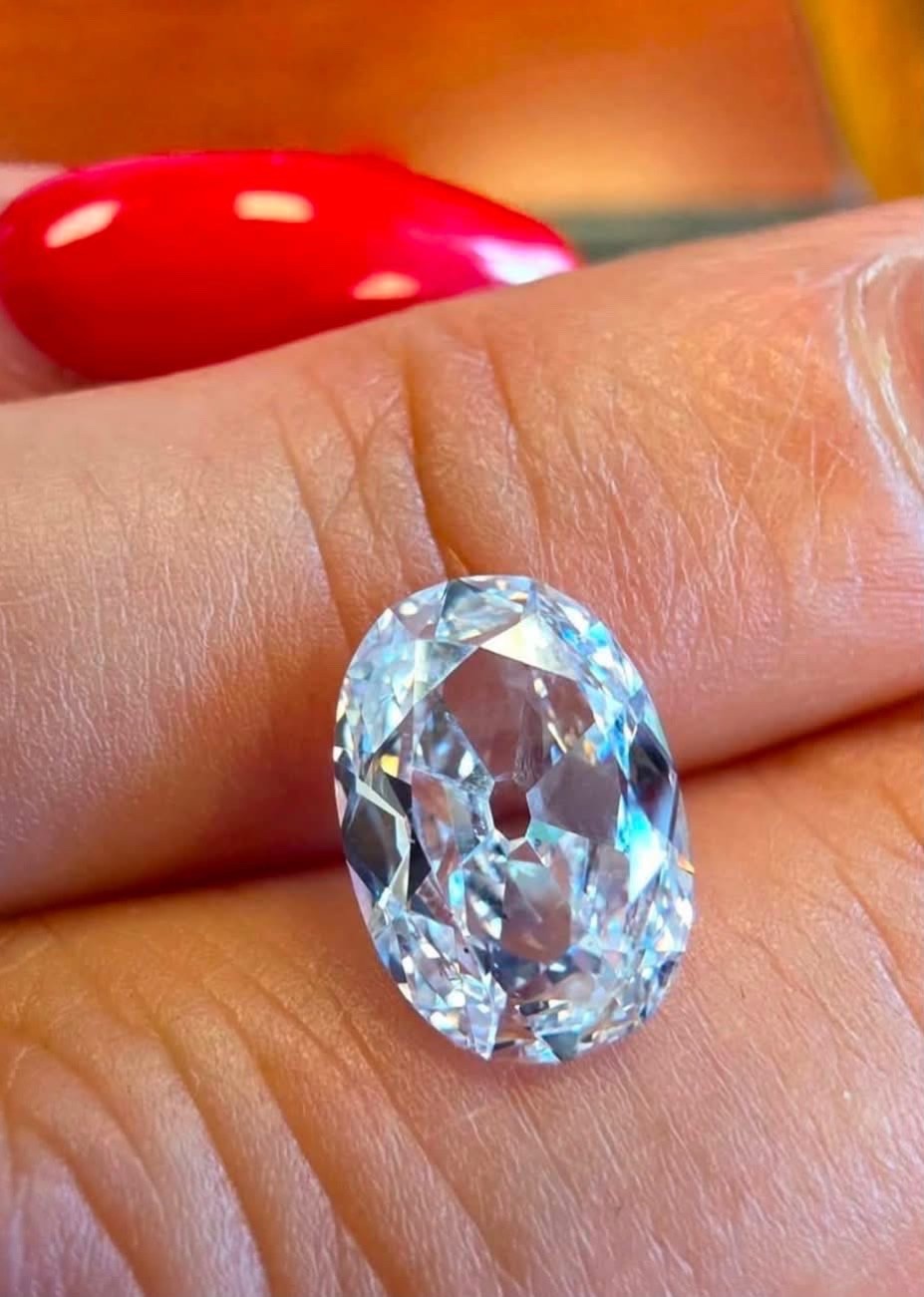 2.01 GIA D SI1 Loose Diamond 52 Depth 10×6.7 mm EX VG Natural Mind RARE