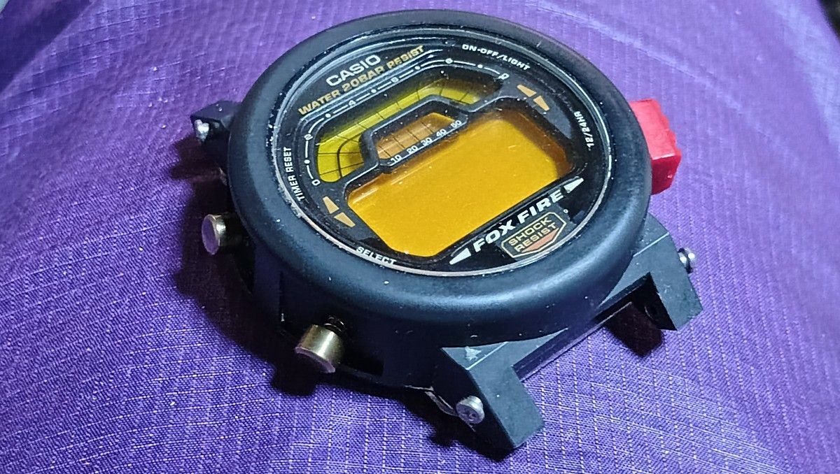 For parts CASIO G-SHOCK DW-8700 FOX FIRE Watch only Junk item No Box