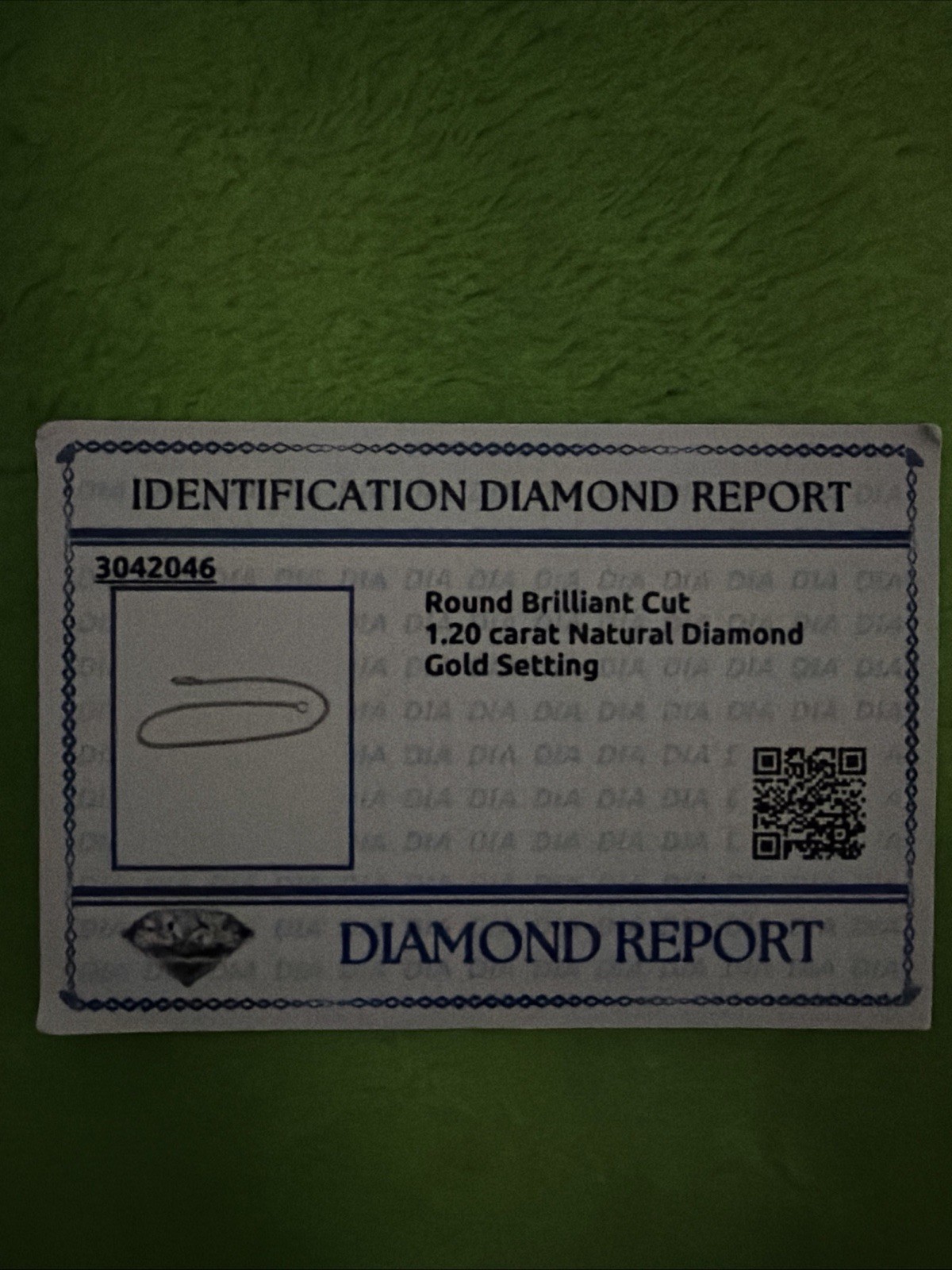 18K Gold Natural Round Diamond Tennis Bracelet 1.20 ctw Box Clasp Cert