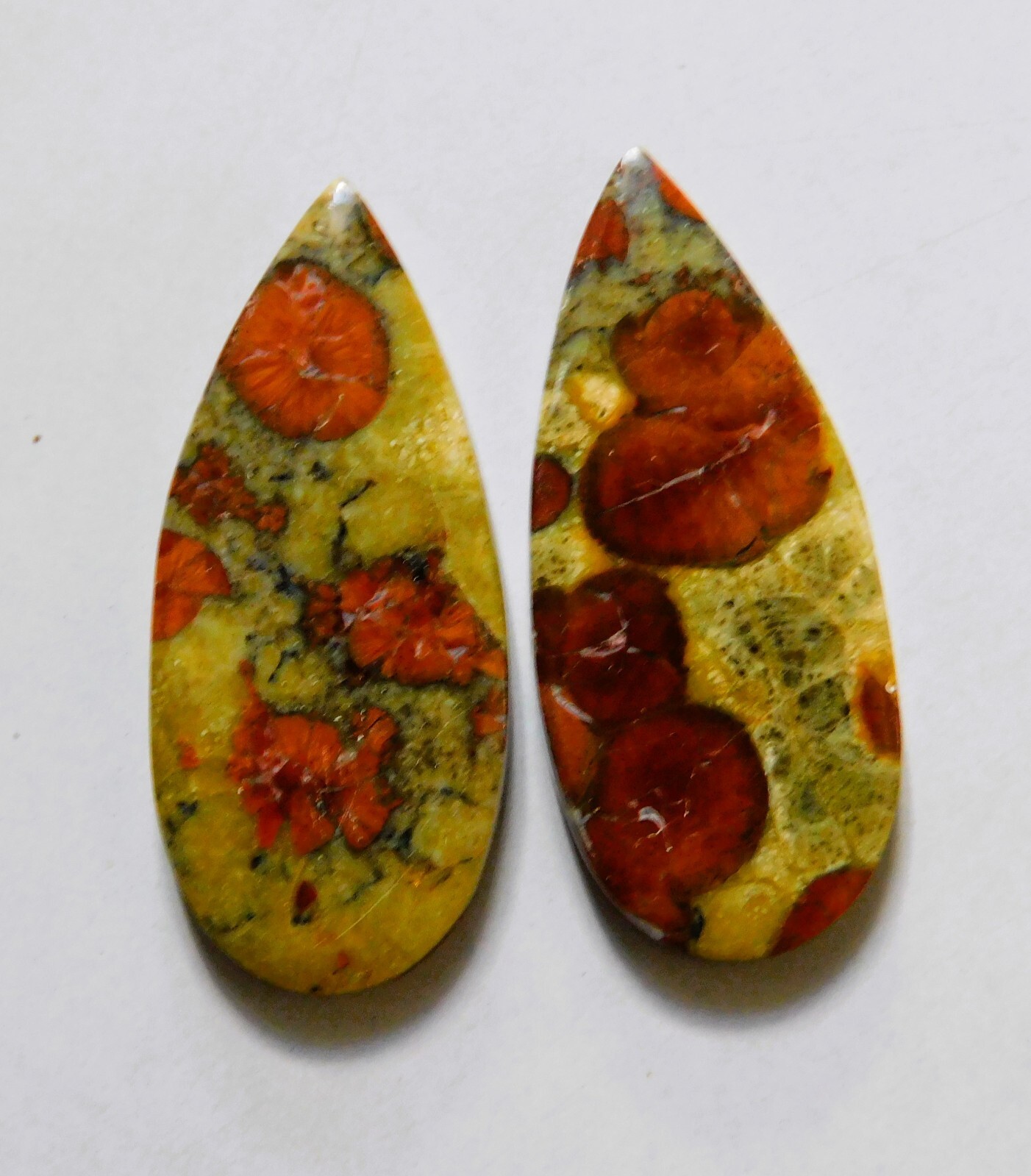 33.30 Cts Natural Peanut Obsidian Cabochon Match Pair Gemstone 35.4X15.5MM