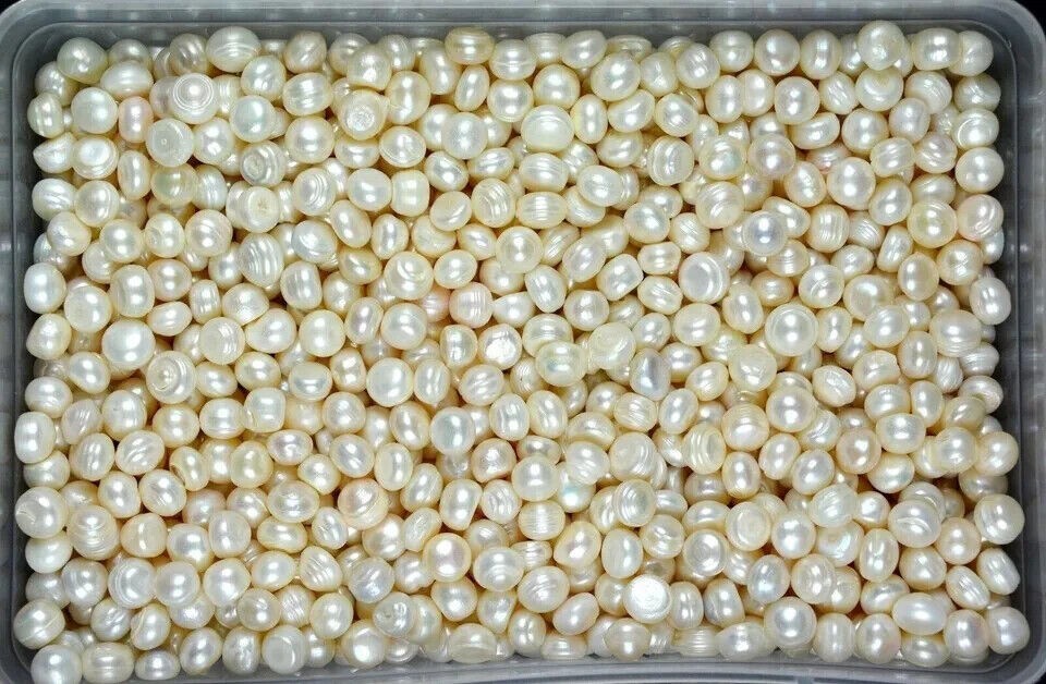 Natural 100 Ct. Australian White Pearl Loose Gemstone Lot Round Cut Certified