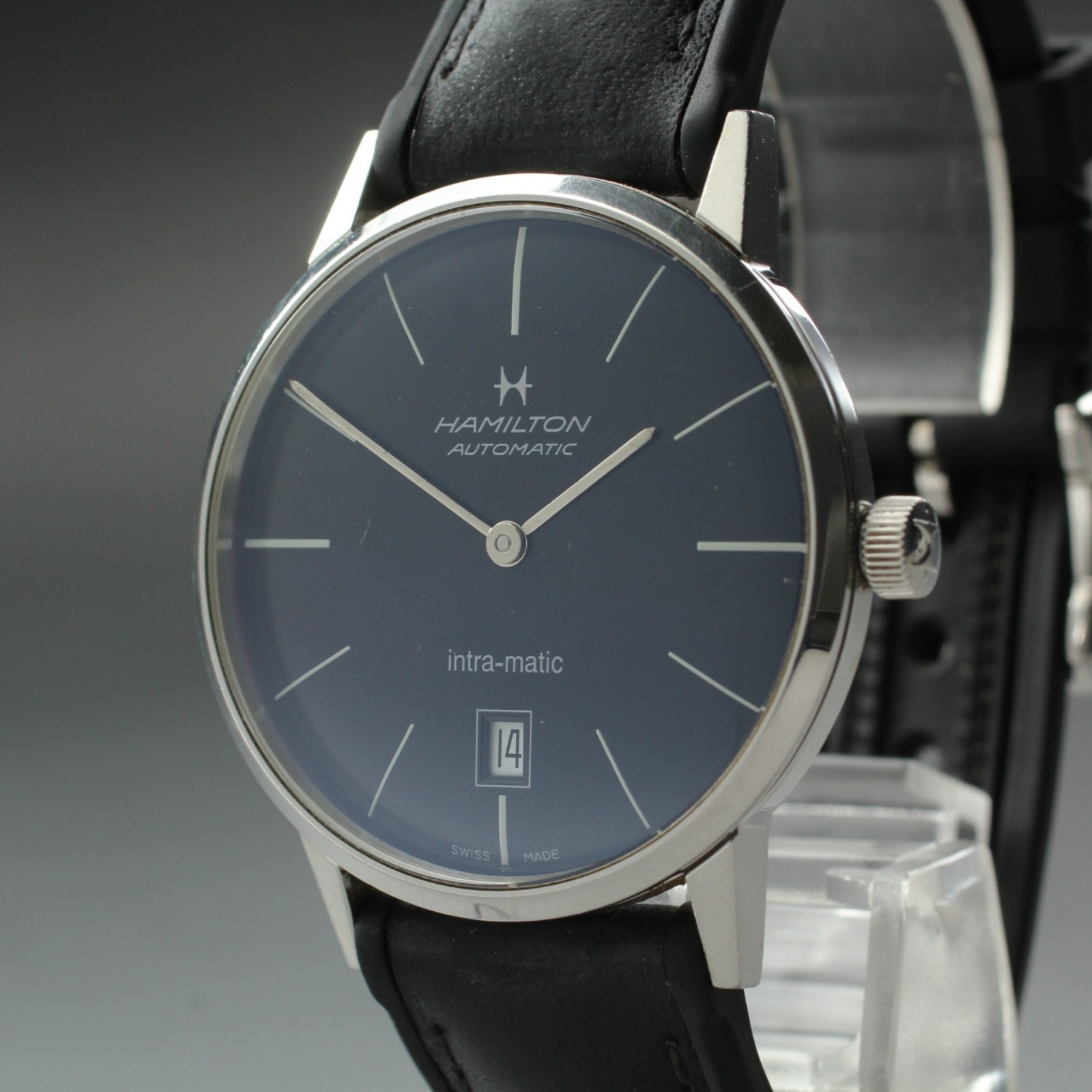 Hamilton Intra-Matic H384551 Black Automatic Men’s Watch 38mm JAPAN Box