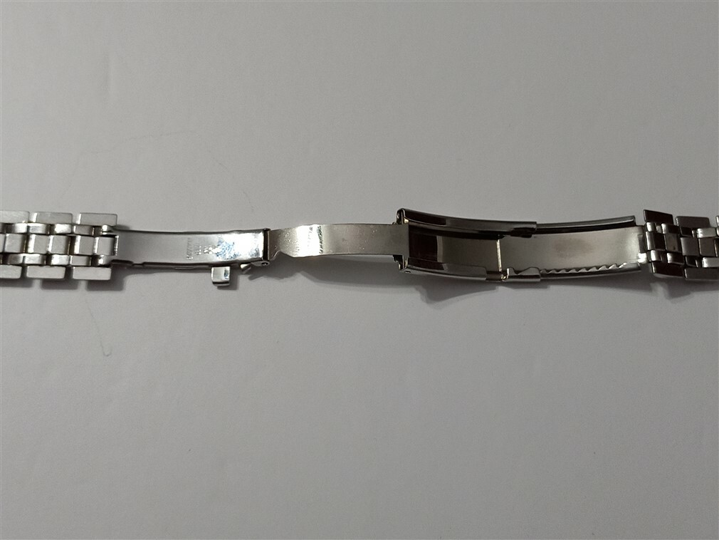 Rare NOS 1940-60’s 16mm Germex Curved Ends Gent’s Stainless Steel Bracelet