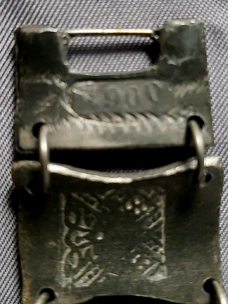 Vtg .900 Silver Mayan Warrior Motif Panel Bracelet Made in Columbia 7.5″ 53g