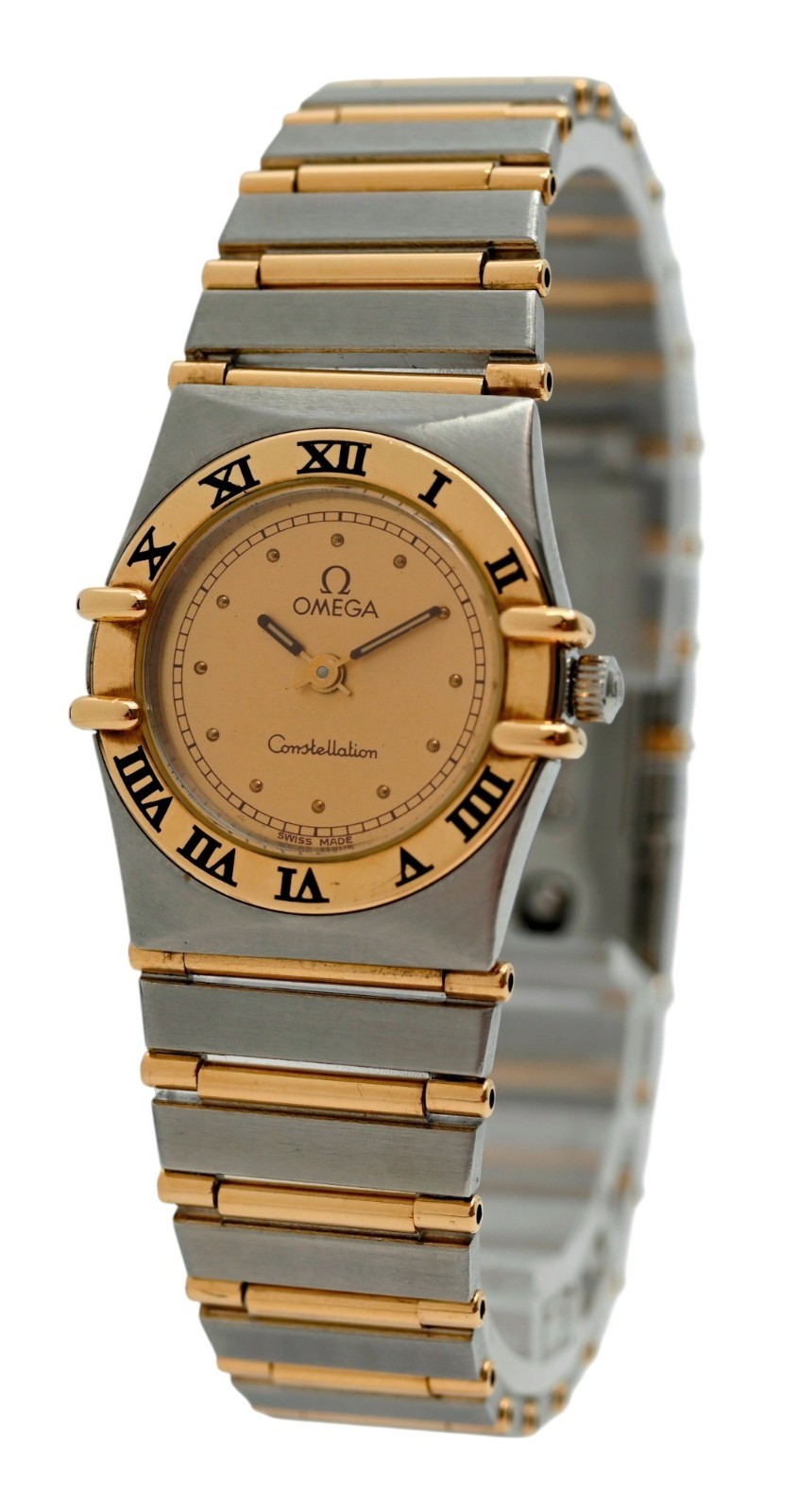Omega 22.5mm Ladies Constellation 18k Gold Full Bar Swiss Watch! Ref: 795.1080!