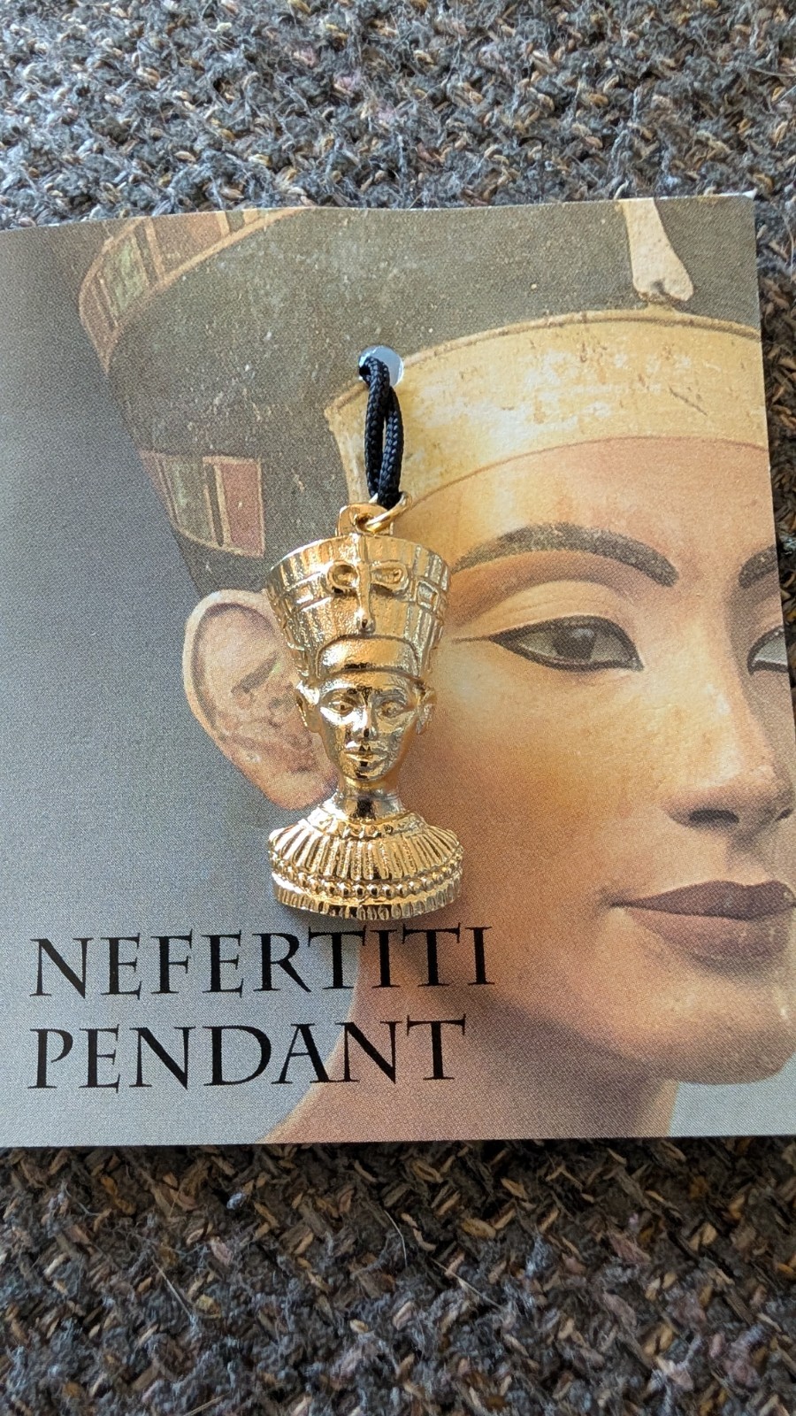 Nefertiti Pendant by Winter Reproductions Souvenir from Tut Museum