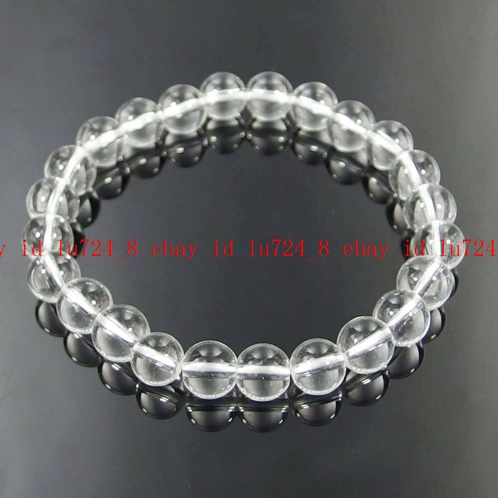 8mm Natural Agate Jade Jasper Gems Beads Stretchy Bracelet Crystal Healing 7.5″