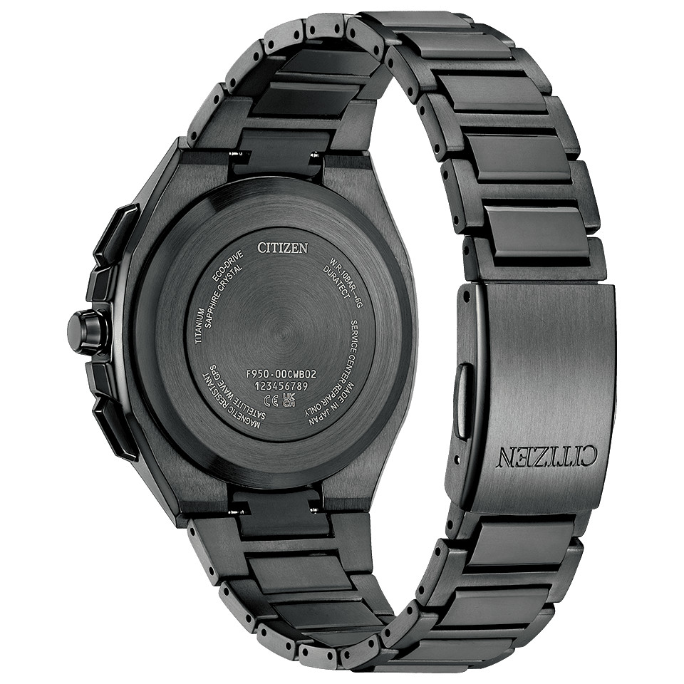 CITIZEN Attesa CC4105-69E Black Titanium Satellite Wave GPS Eco-Drive Watch 44mm