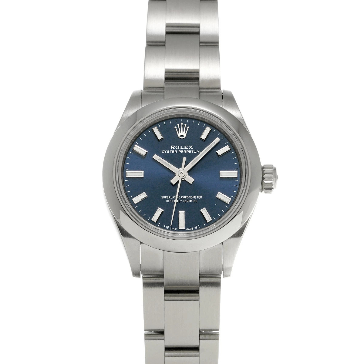 ROLEX Oyster Perpetual 28 276200 Blue Ladies Used Watch #51612
