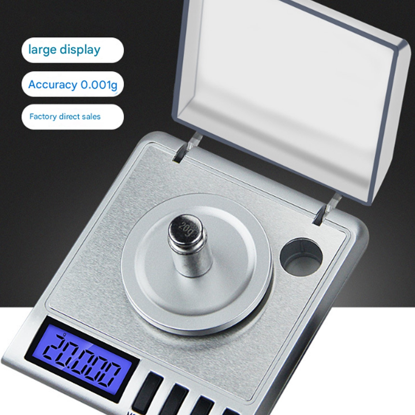 Smart Weigh 20g x 0.001 grams High Precision Digital Milligram Jewelry Scale Nn3