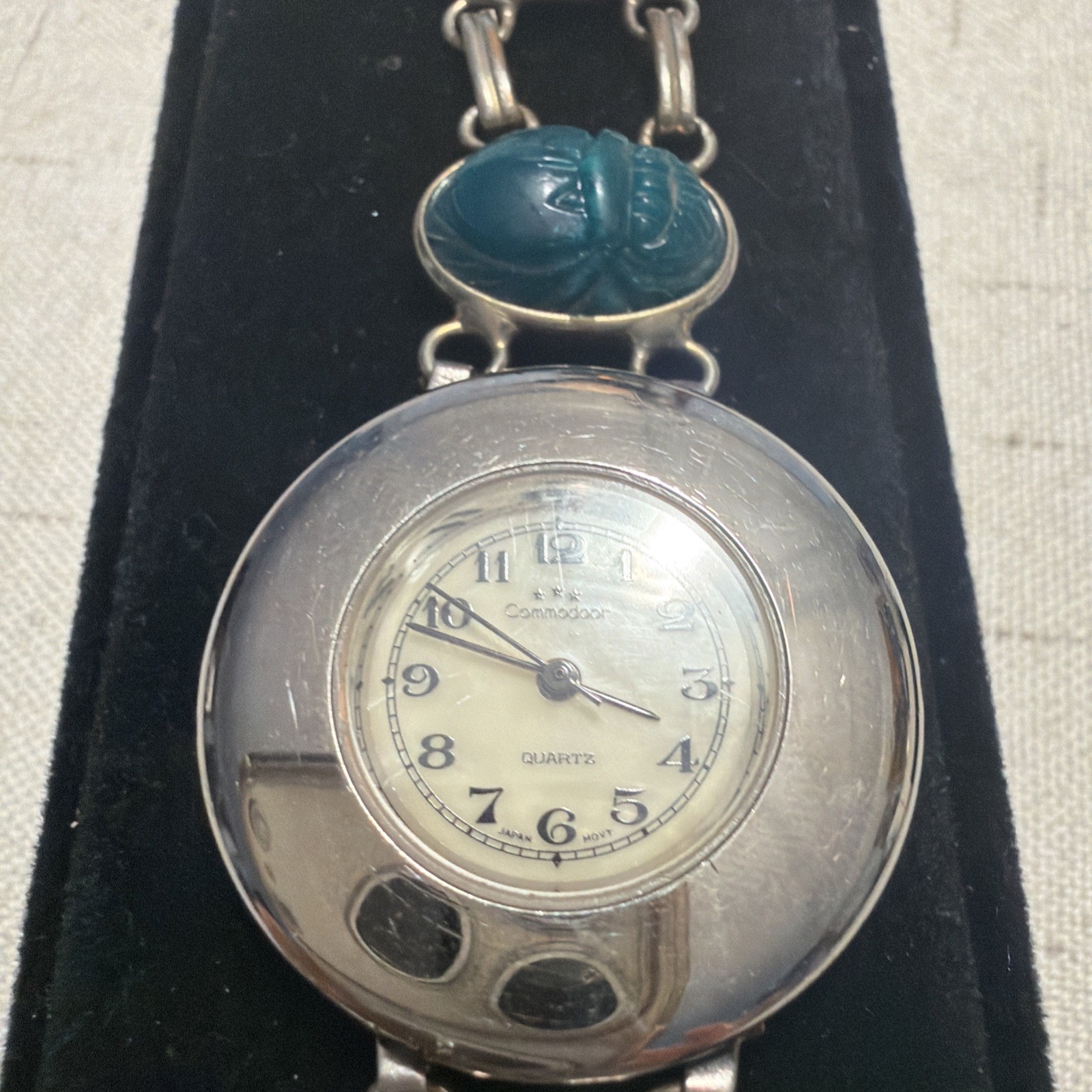 Vintage Working Women’s Watch commodoor Egypt Scarab Beetles Theme 1960-1970