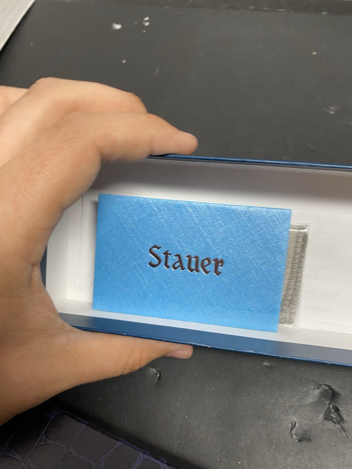 Stauer mens watch Water MoonPhase Self Winding With Certificate Instructions Box