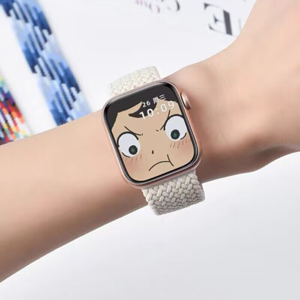 For Apple Watch 10-SE Ultra 2 Braided Solo Loop Band Size 38/41/42/44/45/46/49MM